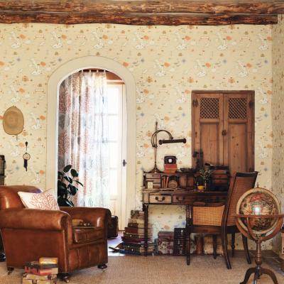 The Rug Seller Galapagos Wallpaper 213362 by Sanderson in Parchment White&nbsp;Roll