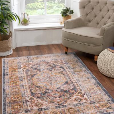 The Rug Seller Nova 8879 Traditional Rugs in Blue&nbsp;120x170cm