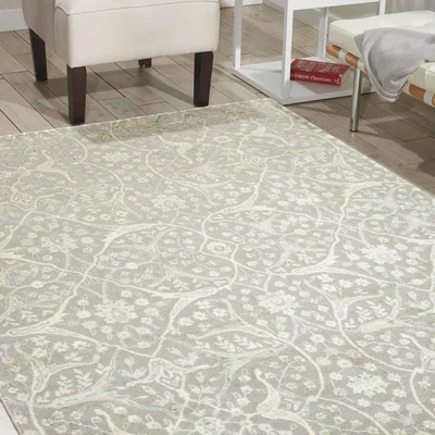 The Rug Seller Nourison Luminance Rugs LUM08 in Steel