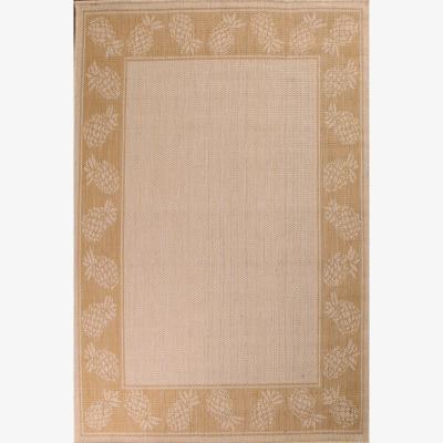 The Rug Seller Indoor Outdoor Pineapple Rugs in Natural by Rugstyle&nbsp;80x150cm