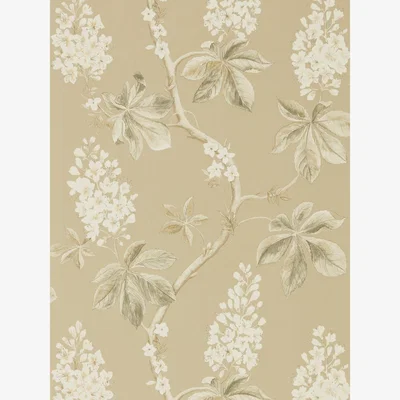 The Rug Seller Chestnut Tree Wallpaper 215711 by Sanderson in Wheat Beige&nbsp;Roll