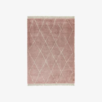 The Rug Seller Rocco Diamond Boho Moroccan Rugs RC09 in Pink&nbsp;120x170cm