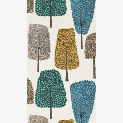 The Rug Seller Cedar Wallpaper 111084 by Scion in Almond Cobalt Midnight&nbsp;Roll