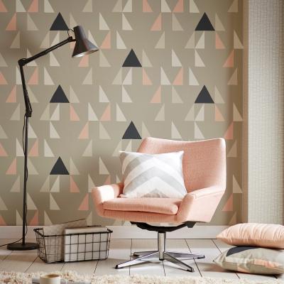 The Rug Seller Modul Wallpaper 111305 by Scion in Blush Parchment Dove&nbsp;Roll