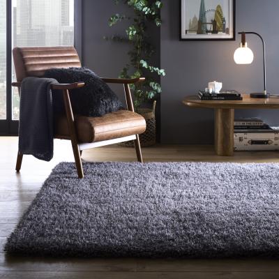 The Rug Seller Chicago Shaggy Rugs in New Grey