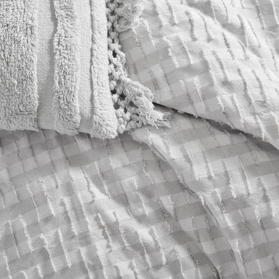 The Rug Seller Refresh Cotton Stripe Bedding by DKNY in Grey&nbsp;140x200cm