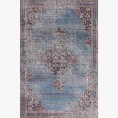 The Rug Seller Kaya Dana KY08 Traditional Persian Medallion Rugs in Blue Red