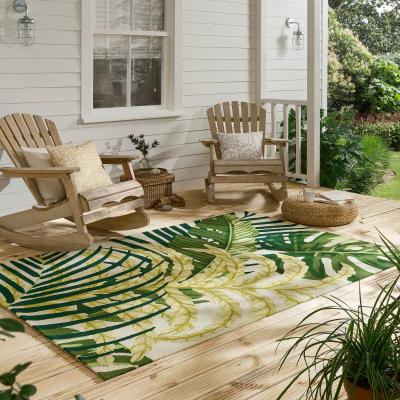 The Rug Seller Manila Indoor Outdoor Rugs 446407 by Sanderson in Artichoke