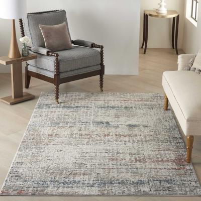 The Rug Seller Rustic Textures RUS14 Abstract Rugs in Grey Multicolour&nbsp;240x320cm