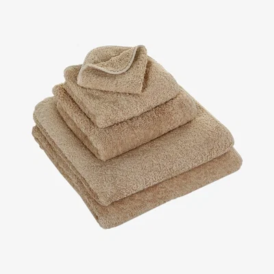 The Rug Seller Super Pile Plain Bathroom Towels by Designer Abyss & Habidecor in 770 Linen&nbsp;100x150cm