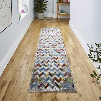 The Rug Seller 16th Avenue Multi-coloured Zigzag Hallway Runner Rug 36A&nbsp;60x230cm