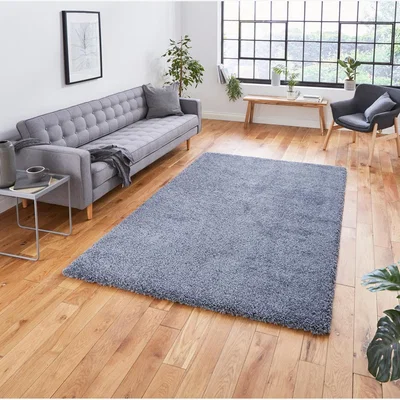The Rug Seller Sierra 9000 Shaggy Rugs in Slate Grey&nbsp;160x220cm