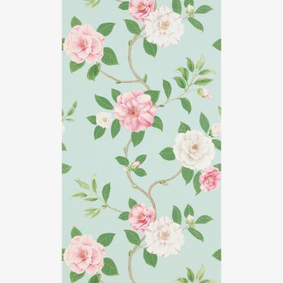 The Rug Seller Christabel Wallpaper 213378 by Sanderson in Pink Sky Blue&nbsp;Roll