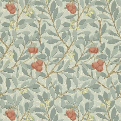 The Rug Seller Arbutus Wallpaper 210407 by Morris & Co in Blue Pink&nbsp;Roll
