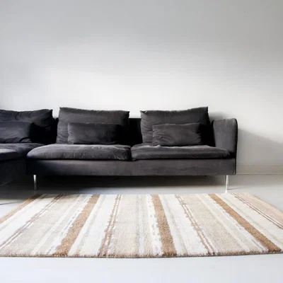 The Rug Seller Supreme Handloom Multistripe Rugs in Shoreline