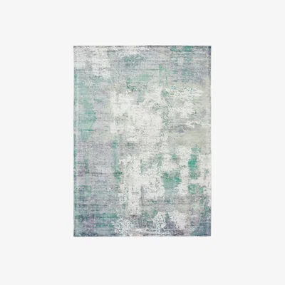The Rug Seller Gatsby Modern Abstract Metallic Viscose Rugs in Green&nbsp;120x170cm