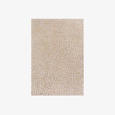 The Rug Seller Coral Abstract Rugs by Katherine Carnaby in Gold240x340cm