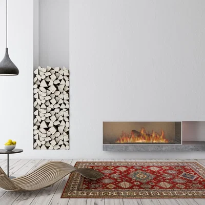 The Rug Seller Kazak Supreme Traditional Wool Rugs 46202 in Red Multi&nbsp;288x198cm