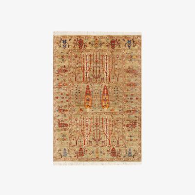 The Rug Seller Pictorial Hand Knotted Wool Rugs 49130 in Multi125x186cm