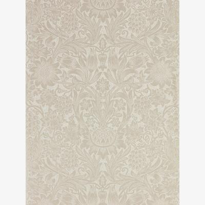 The Rug Seller Pure Sunflower Wallpaper 216048 by Morris & Co in Pearl Ivory&nbsp;Roll