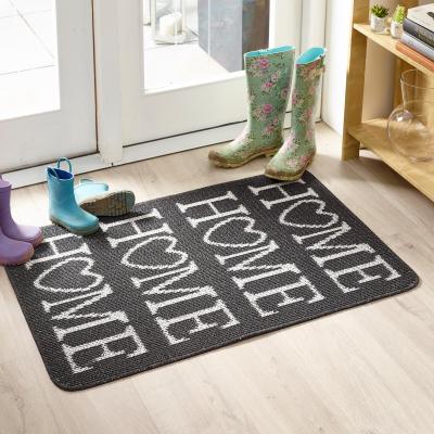 The Rug Seller Home Washable Anti Slip Utility Mat in Charcoal Grey67x200cm