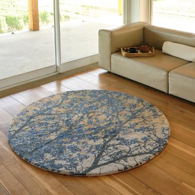 The Rug Seller Avril 840 Tree Circle Bath Mat in Gold by Designer Abyss & Habidecor&nbsp;150x150cm