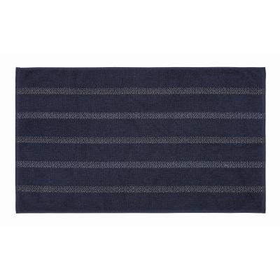 The Rug Seller Mazana Bath Mat by Bedeck of Belfast in Midnight Blue90x50cm