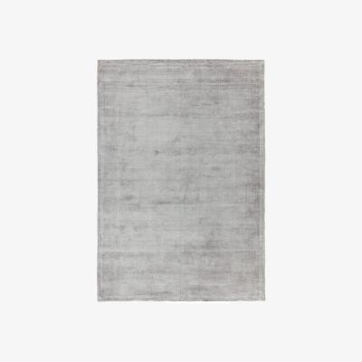The Rug Seller Reko Plain Vicose Rugs in Silver Grey&nbsp;160x230cm