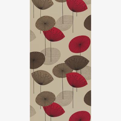 The Rug Seller Dandelion Clocks Wallpaper 101 by Sanderson in Red&nbsp;Roll