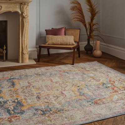 The Rug Seller Flores Azin FR01 Traditional Persian Medallion Rugs in Multi