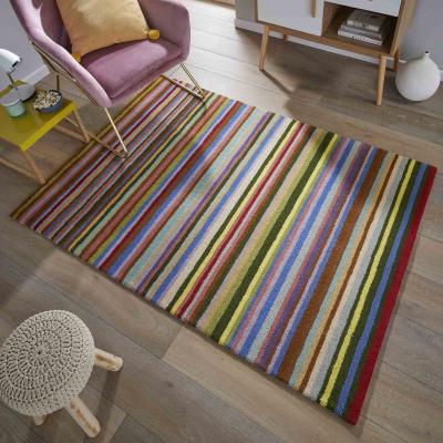 The Rug Seller Wool Stripes Wool Rugs in Multi&nbsp;200x300cm