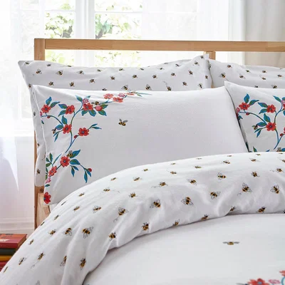 The Rug Seller Greenwhich Flowers Floral Bedding by Cath Kidston in Warm Cream&nbsp;75x50cm