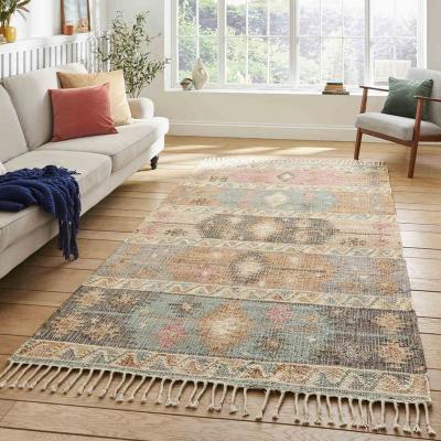 The Rug Seller Bazaar 23430 Jute Aztec Rugs in Multi150x230cm