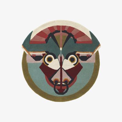 The Rug Seller Zodiac Taurus Star Sign Circle Round Wool Rugs 161205 by Ted Baker