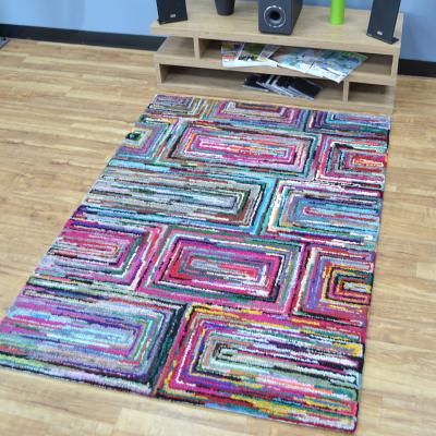 The Rug Seller Cotton Chindi Galaxy Multicoloured Rugs 01