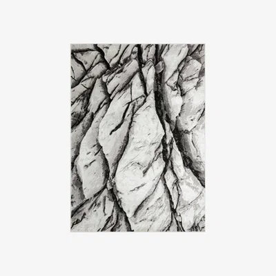 The Rug Seller Blaze BLZ04 Abstract Marble Rugs in Silver Grey
