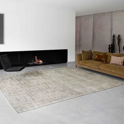 The Rug Seller Structures Baobab Rug 9197 in Dry Beige
