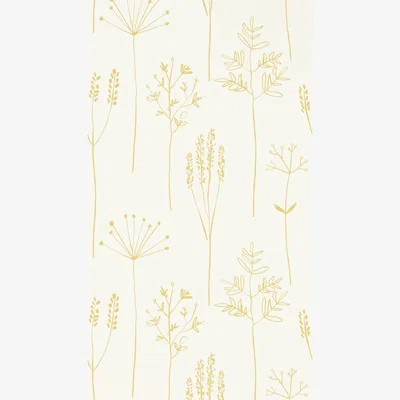 The Rug Seller Stipa Leaf Wallpaper 112021 by Scion in Honey Yellow&nbsp;Roll