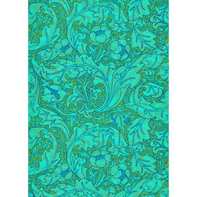 The Rug Seller Bachelors Button Wallpaper 216959 by Morris & Co in Olive Turquoise&nbsp;Roll