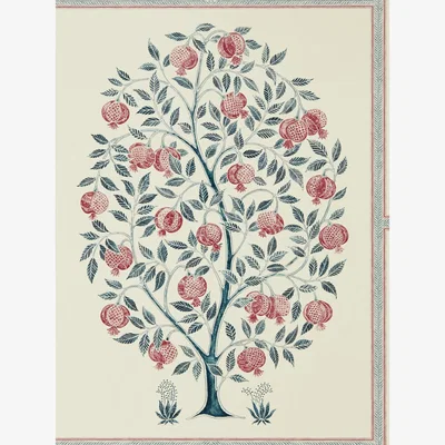 The Rug Seller Anaar Tree Wallpaper 216790 by Sanderson in Annato Blueberry&nbsp;Roll