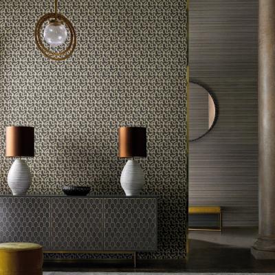 The Rug Seller Tumbling Blocks Wallpaper 312892 by Zoffany in Stone Grey&nbsp;Roll