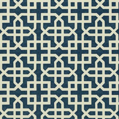 The Rug Seller Monserrat Wallpaper W0084 03 by Clarke and Clarke in Indigo&nbsp;Roll