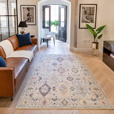 The Rug Seller Heritage Traditional Medallion HRTG102 Rugs in Ivory Multi&nbsp;240x330cm