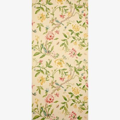 The Rug Seller Porcelain Floral Wallpaper 104 by Sanderson in Red Beige&nbsp;Roll