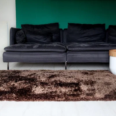 The Rug Seller Aruba Shaggy Rugs in Bear Grey