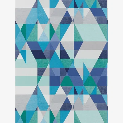 The Rug Seller Axis Wallpaper 110833 by Scion in Sapphire Turquoise Slate&nbsp;Roll