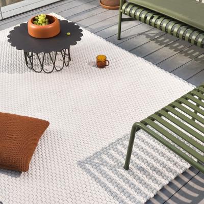 The Rug Seller Lace Indoor Outdoor Rugs 497009 by Brink & Campman in White Sand