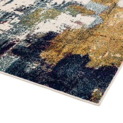 The Rug Seller Nova Abstract Rugs NV22 in Mustard