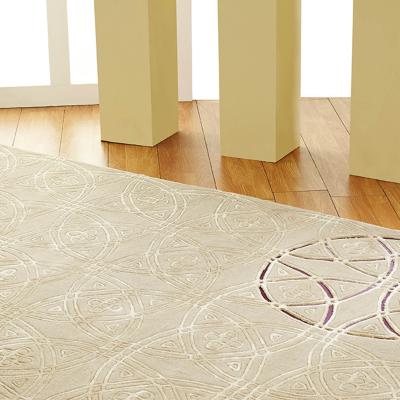 The Rug Seller Unique Royal Rugs in Beige and Plum