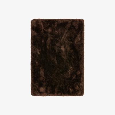 The Rug Seller Plush Shaggy Rugs in Dark Chocolate Brown&nbsp;120x170cm